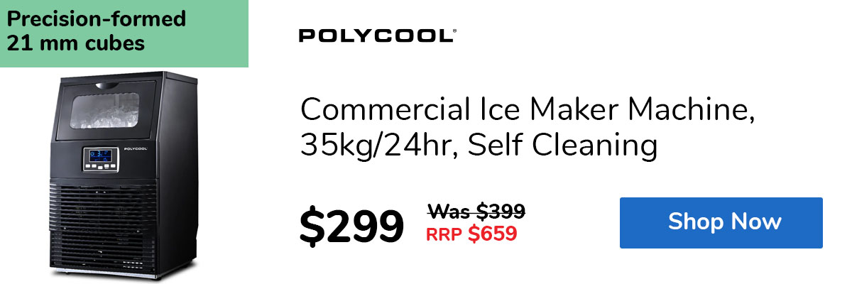 Commercial Ice Maker Machine, 35kg/24hr, Self Cleaning