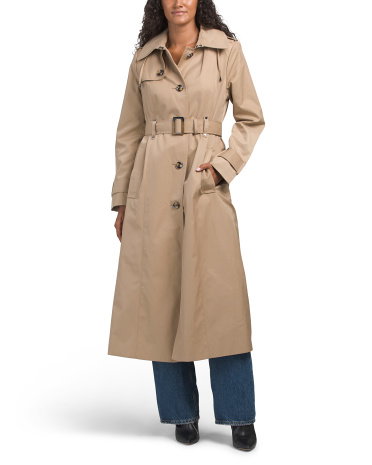 Missy Maxi Trench Jacket, Cotton/Polyester