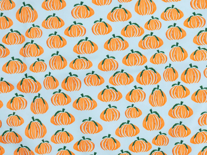 Pumpkin Spice Print Blue Longall