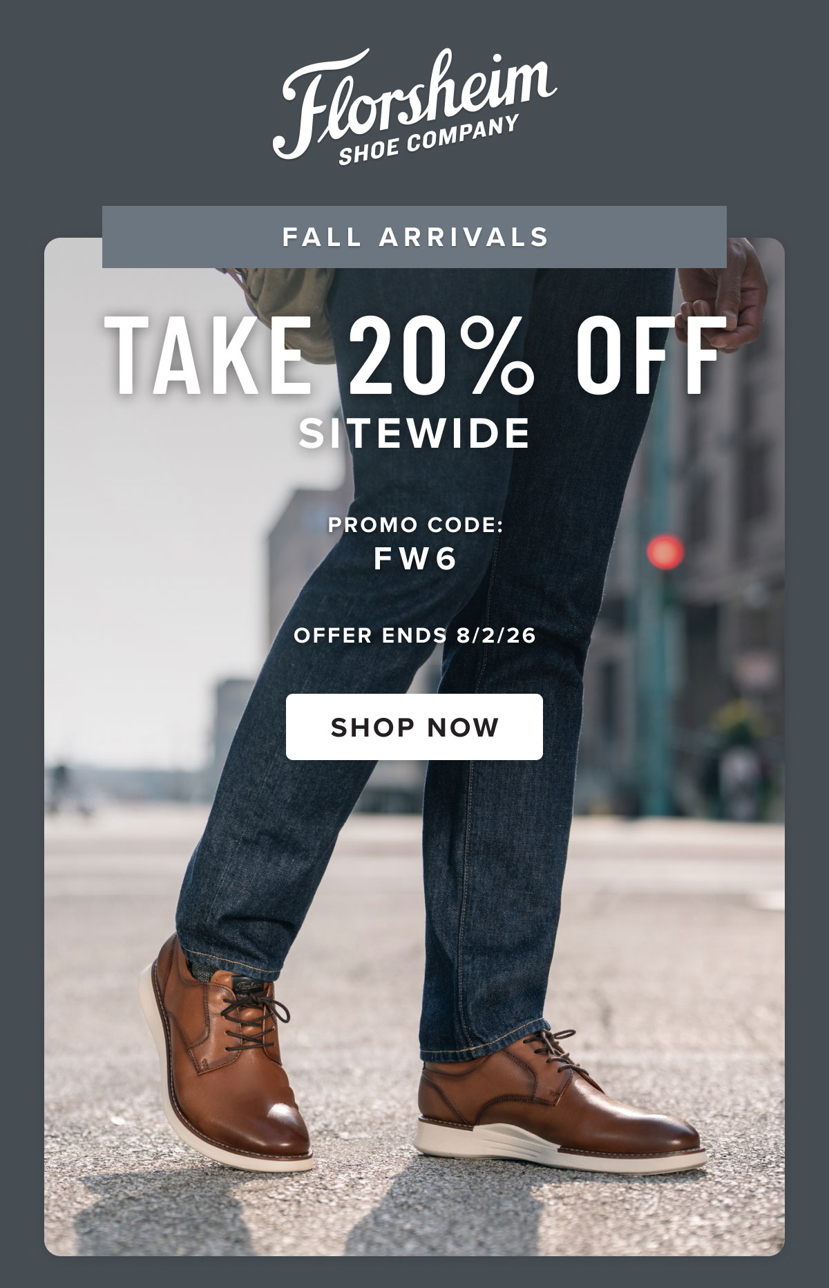 Take 20% off sitewide with promo code FW6. Display images to learn more.