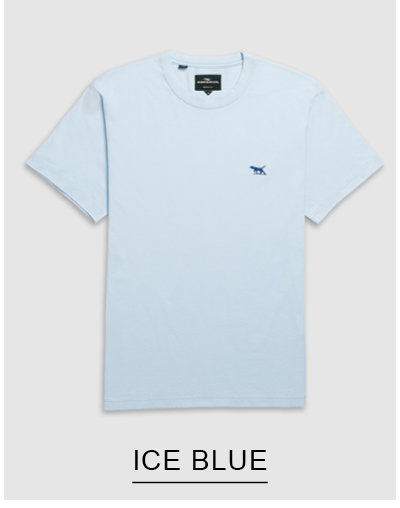 Shop Gunn Tee 2.0, Ice Blue online and instore at Rodd & Gunn