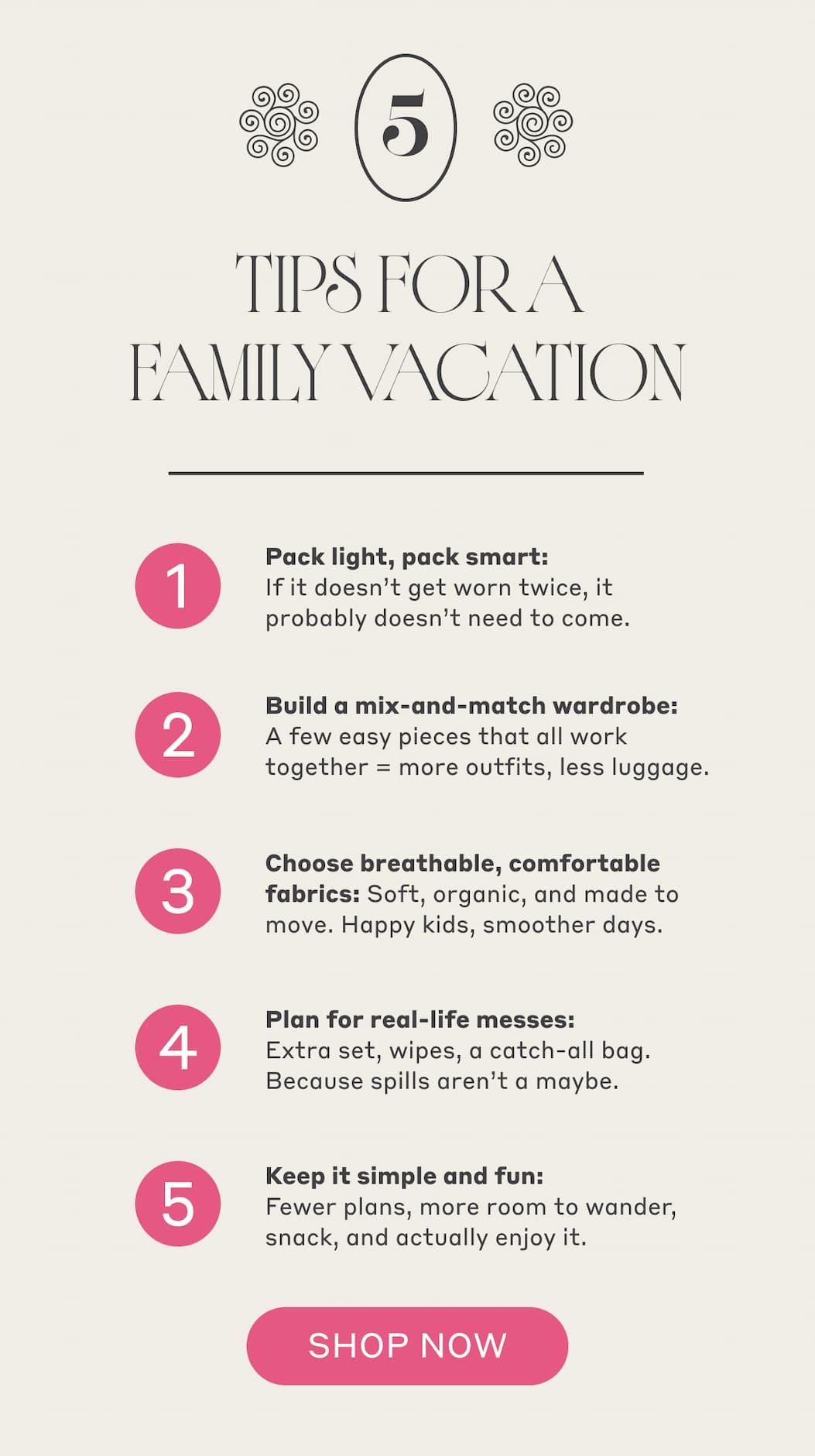 Top Tips For A Family Vacation...