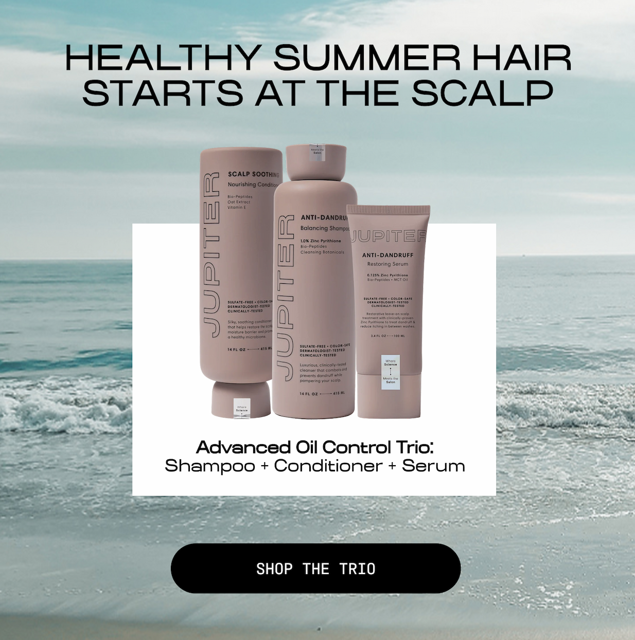 Step 2: Manage oil before buildup takes over. Rather than the scalp absorbing oil after it appears (hello sweat, heat, and humidity), The Restoring Serum helps control excess oil between washes. Shop the Restoring Serum. Healthy summer hair starts at the scalp. The Advanced Oil Control Trio: Shampoo + Conditioner + Serum. Shop the Trio.