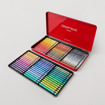Caran D'ache Neocolor II Aquarelle Water-Soluble Wax Pastel Assorted Colours Set of 84