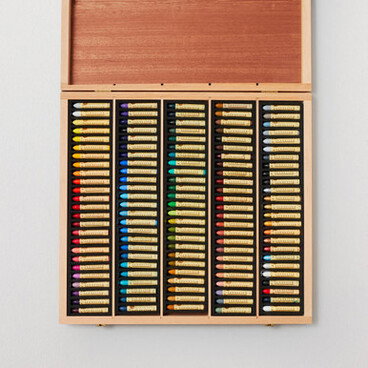 Sennelier Artists' Classic Oil Pastel Wooden Box Set of 120 with 5 Bonus Colours