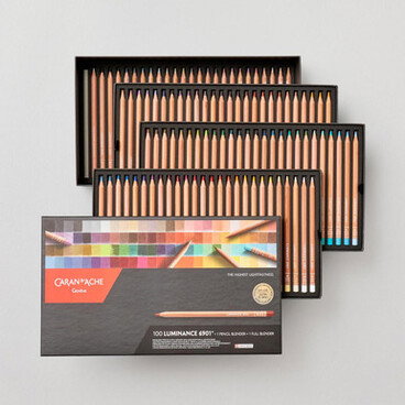 Caran D'ache Luminance 6901 Professional Colour Pencil Assorted Colours Set of 100