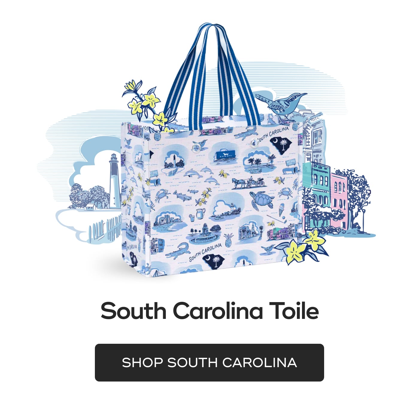 South Carolina Toile. SHOP SOUTH CAROLINA