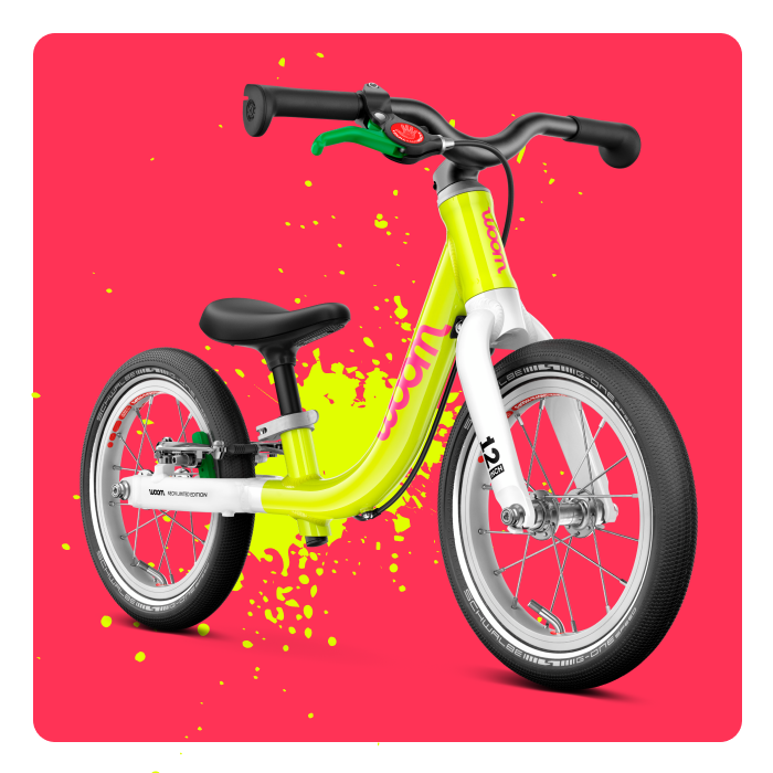 woom GO 1 in neon lime