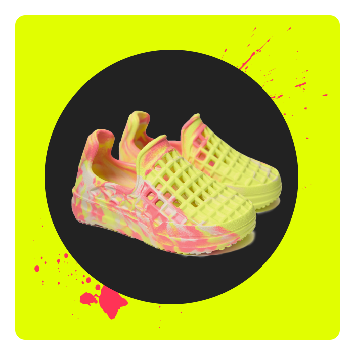Lusso Cloud x woom NEON shoes