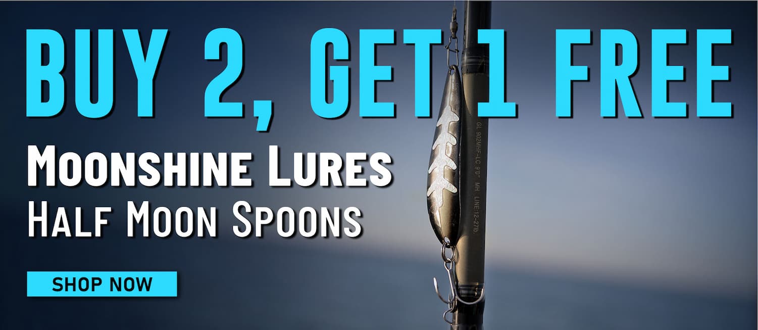 Buy 2, Get 1 Free Moonshine Lures Half Moon Spoons Shop Now