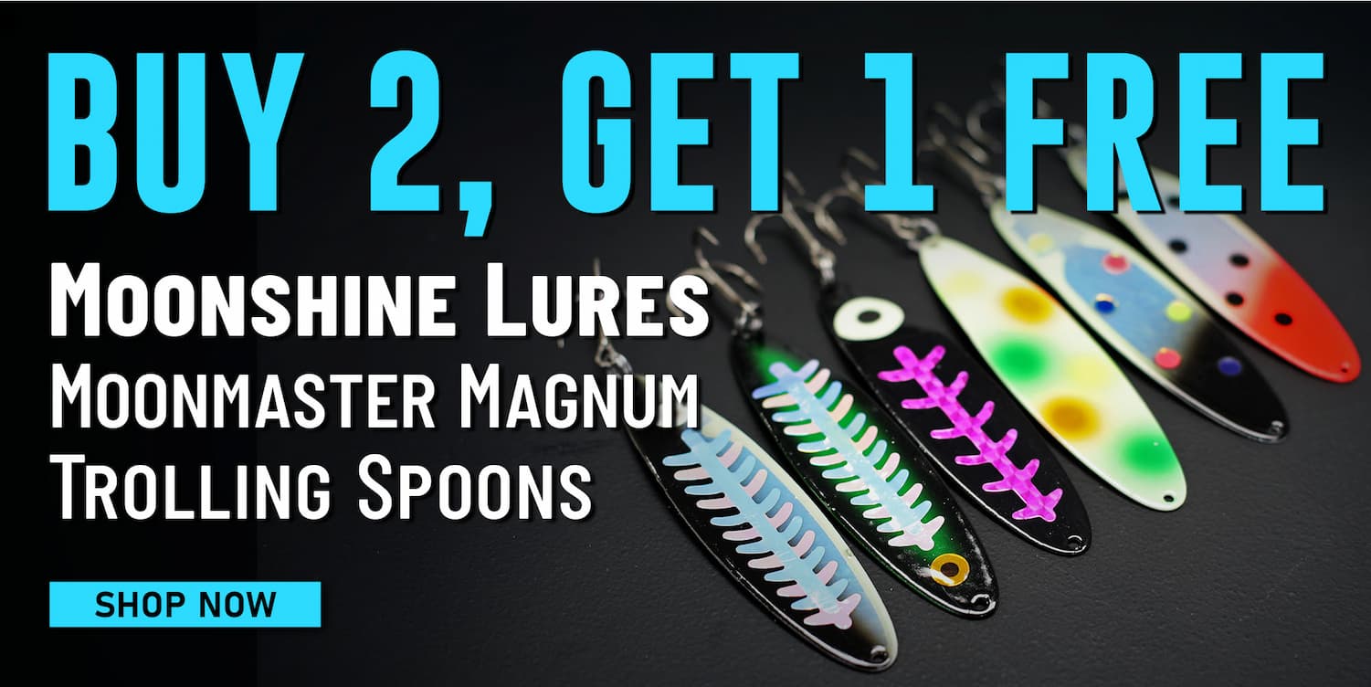 Buy 2, Get 1 Free Moonshine Lures Moonmaster Magnum Trolling Spoons Shop Now
