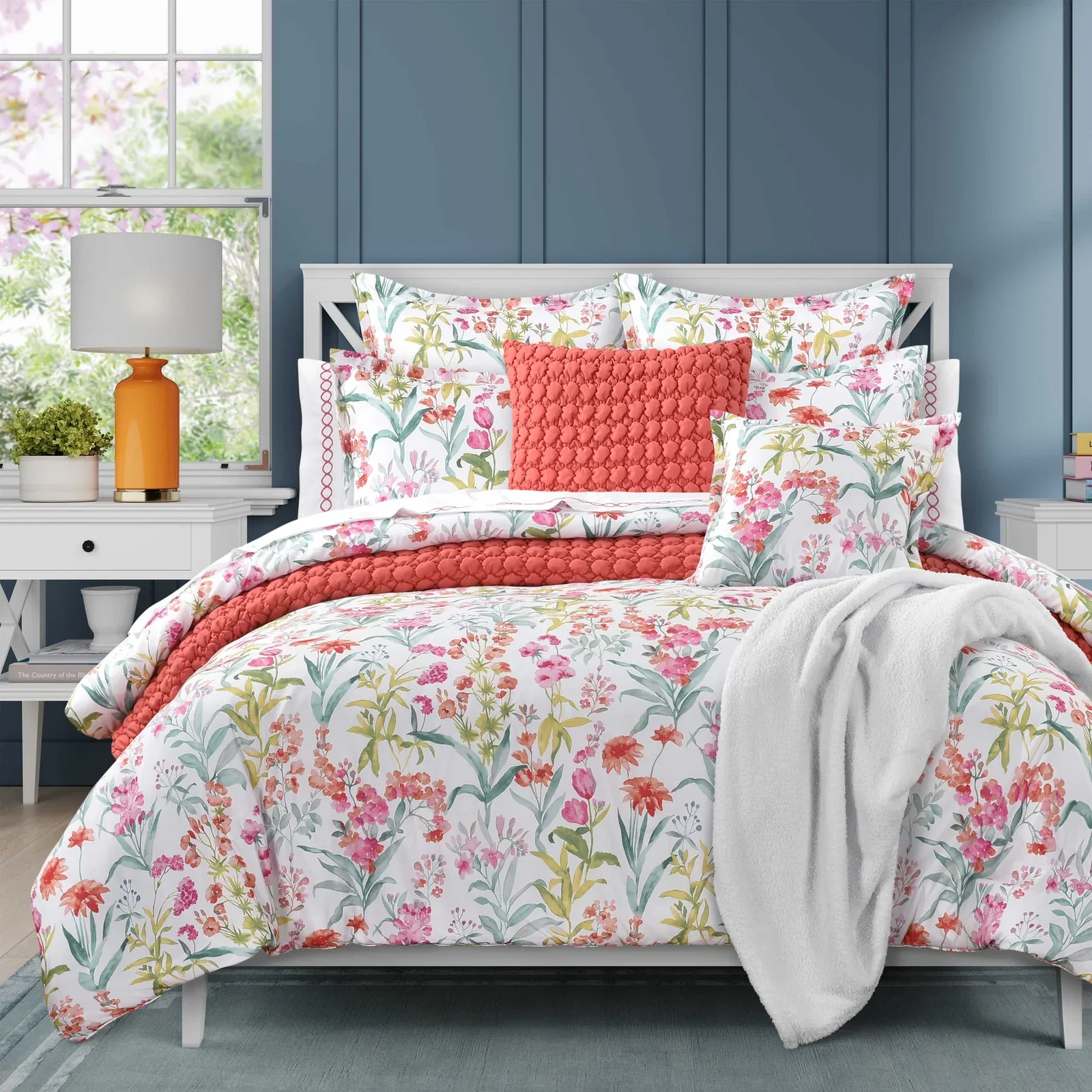 J Queen Tallulah Pink 3 Piece Comforter Set