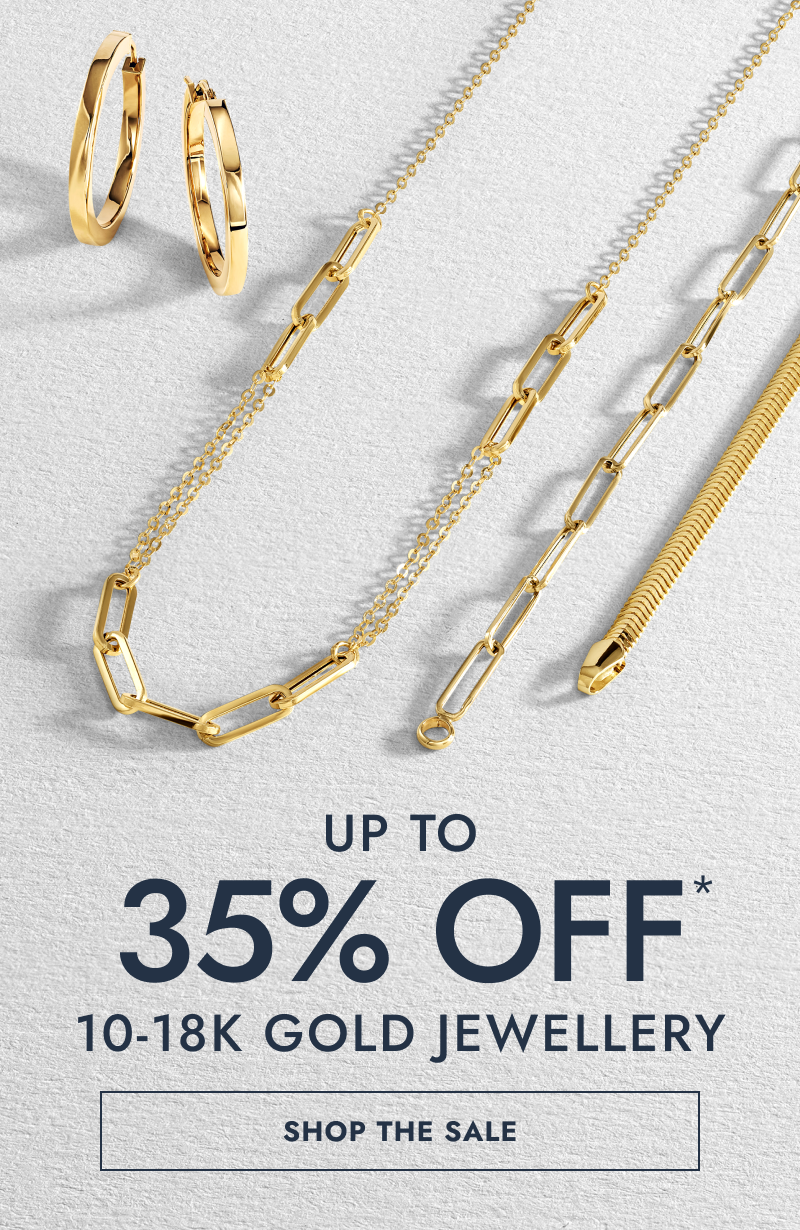 Yellow gold hoops and chains. Up to 35% Off 10-18K gold jewellery. Click shop the sale.