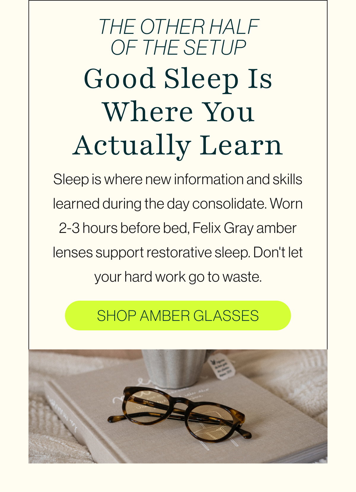 Good Sleep Is Where You Actually Learn