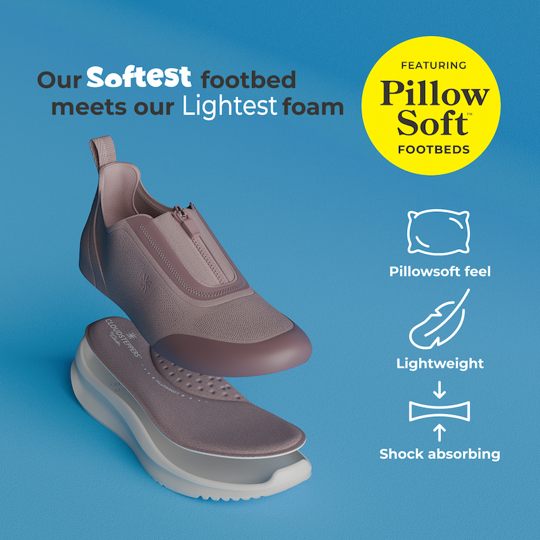 Our Softest Footbed Meets Our Lightest Foam | Shop Solevana