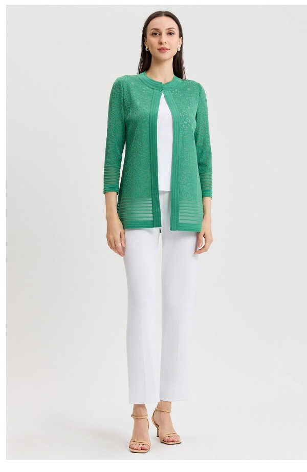Heritage Burnout Medallion Knit Jacket