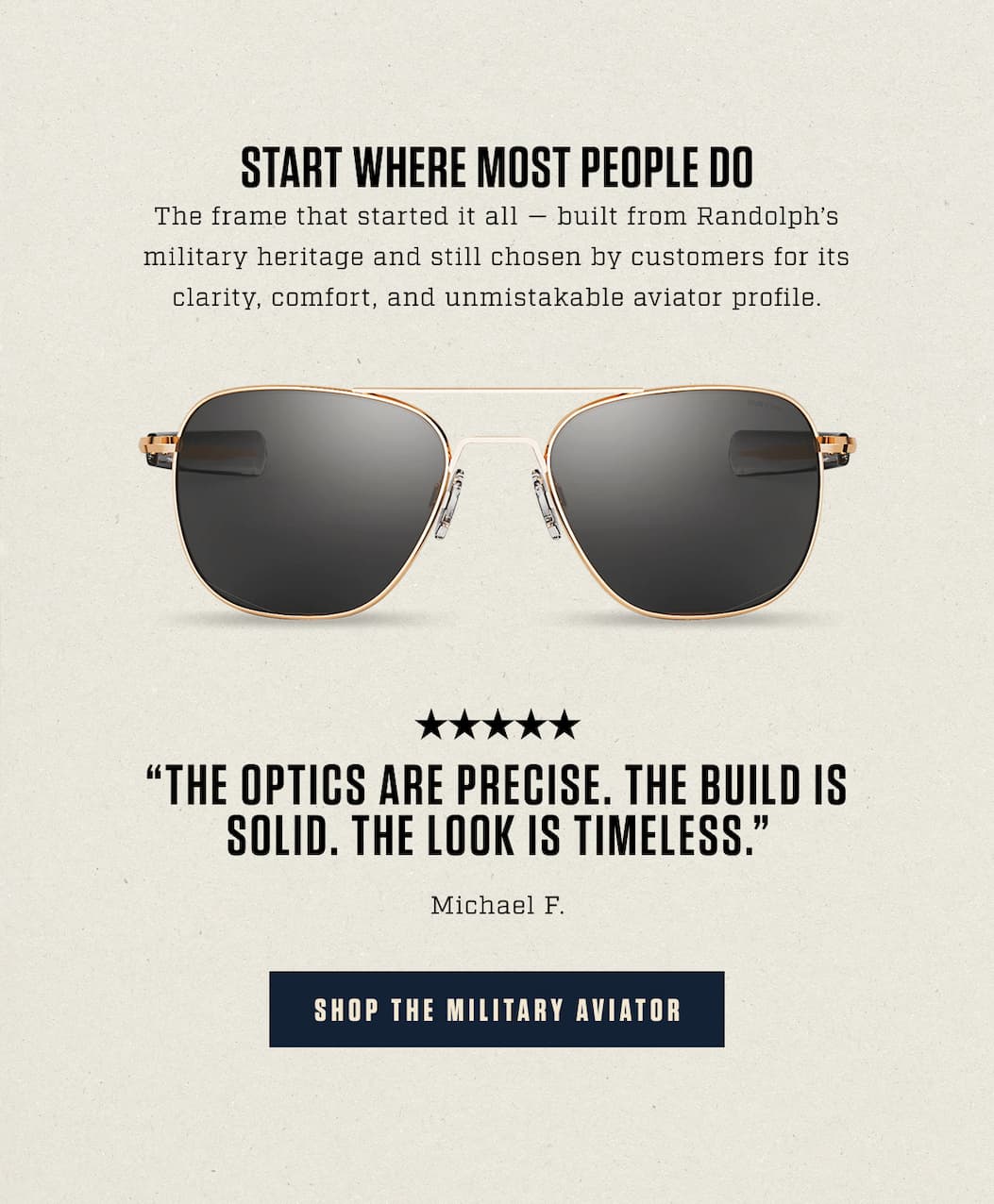 Start Where Most People Do: Our Military Aviator