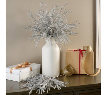 Set of 5 Real Touch 24" Metallic Pine Picks by Kim Gravel