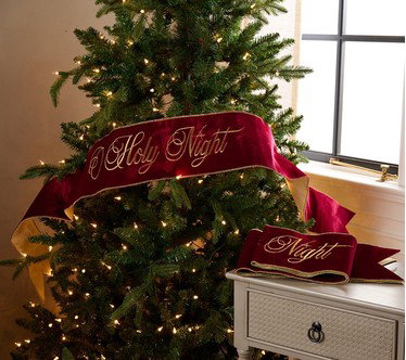 Set of 2 6' Holiday Message Ribbon Sashes by Kim Gravel