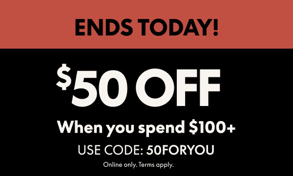 $50 Off $100+