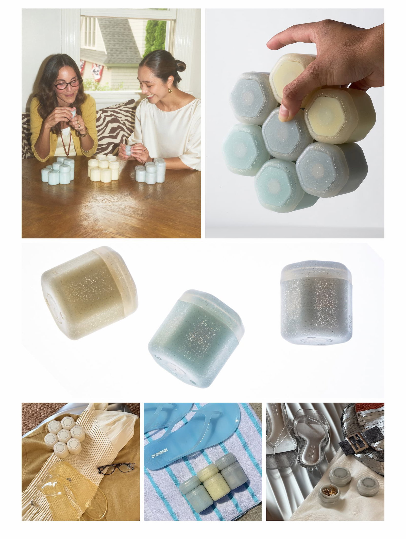 Click to shop The Jelly Capsule Collection. Images of Larissa Mills & Cadence founder, Steph Hon + The Jelly Capsules