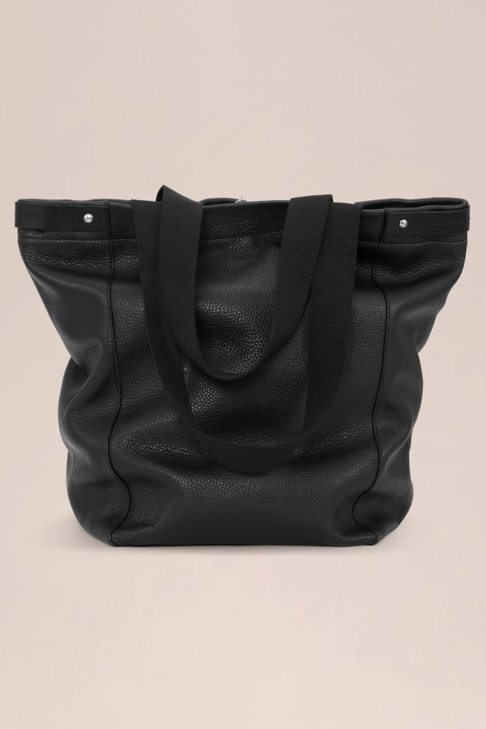 'Grip' Soft Grain Leather Tote