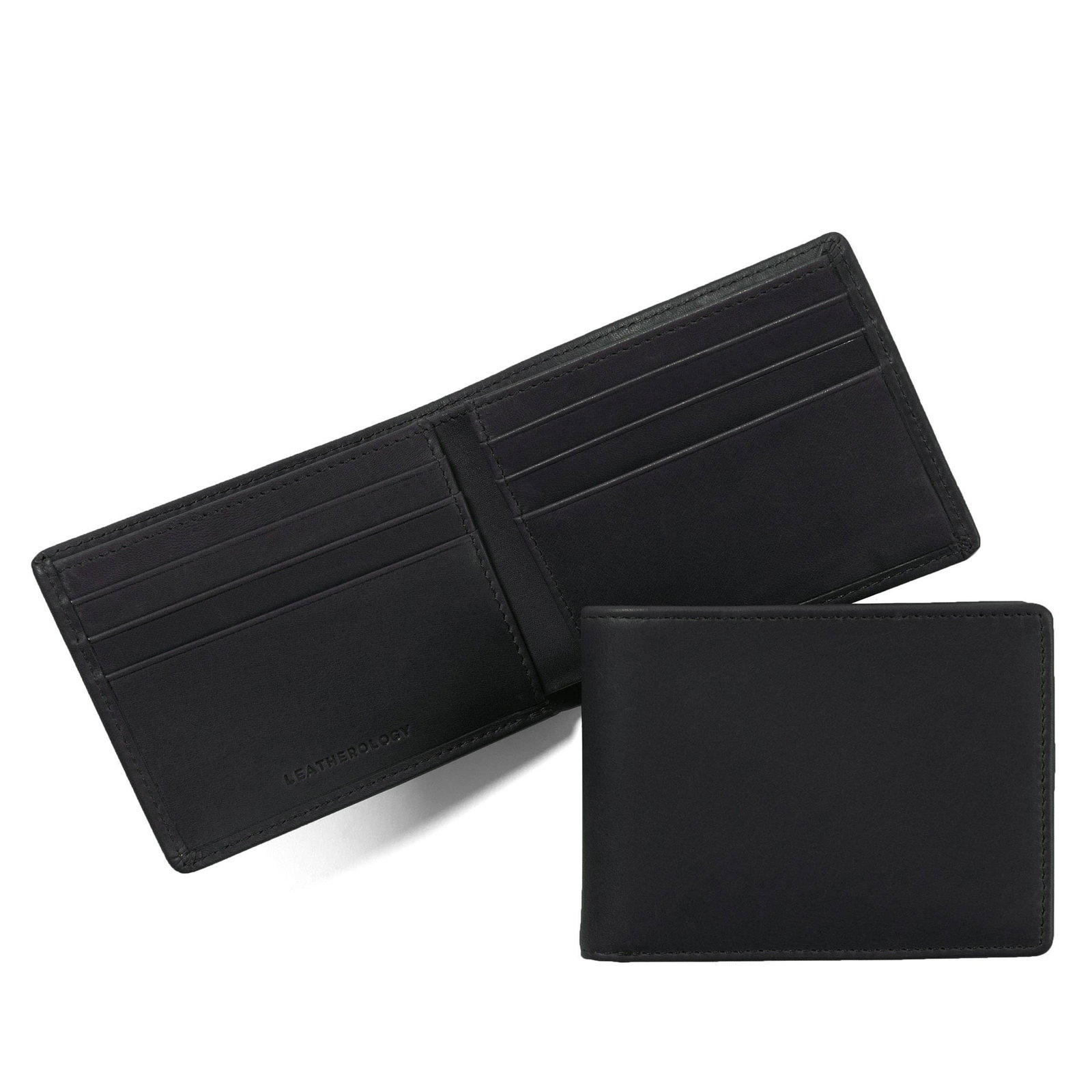 Image of Thin Bifold Wallet Black Oil
