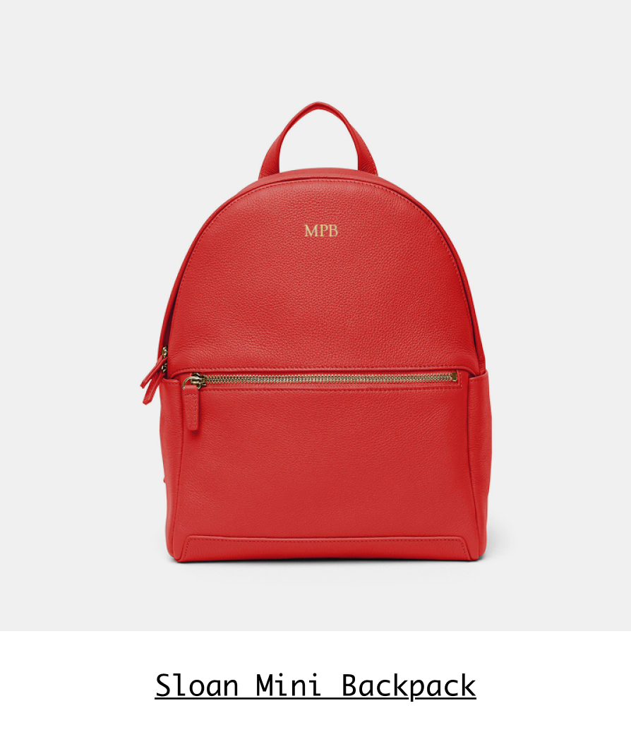 Shop the Sloan Mini Backpack in Buoy Red >