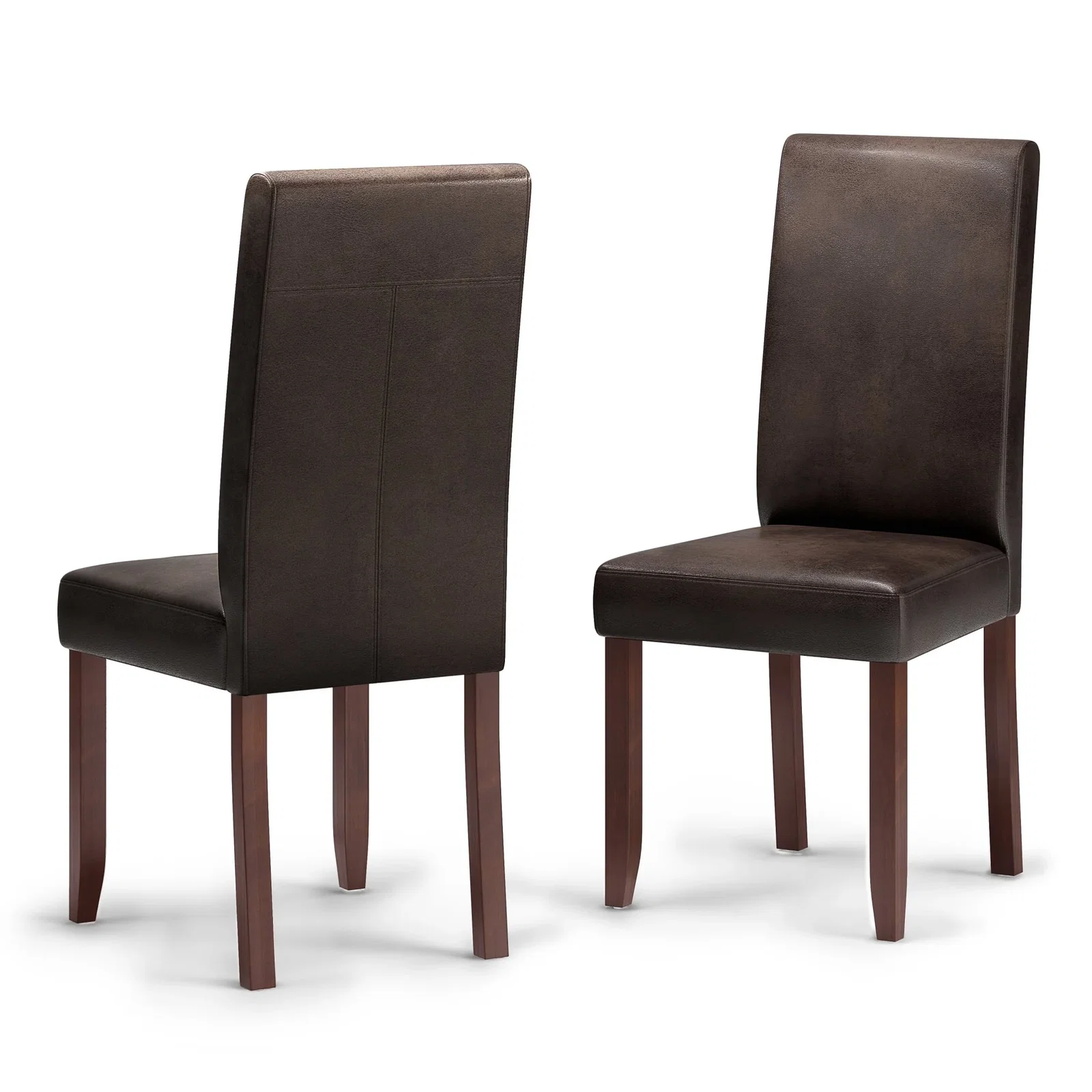 Image of Serendipity Faux Leather Dining Chair, Set of 2