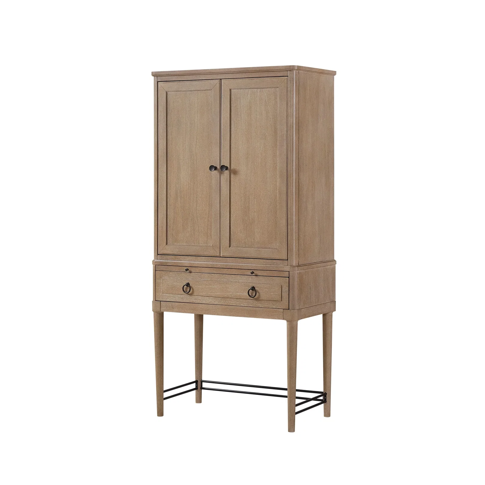 Image of Bar Cabinet in Sand Colored Finish