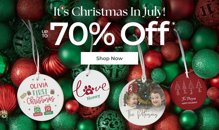 It's Christmas in July! Up to 70% off.