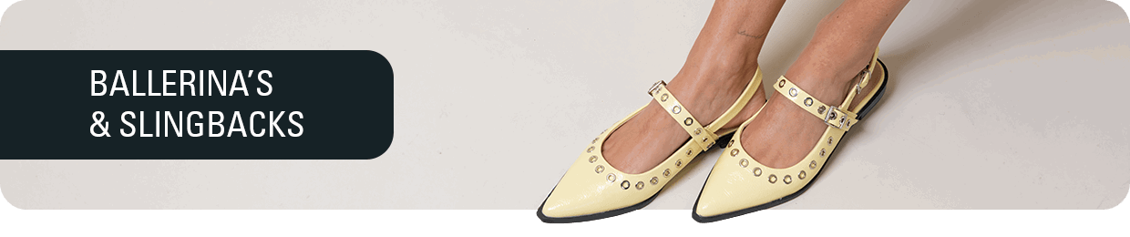Dames ballerina's en slingback's