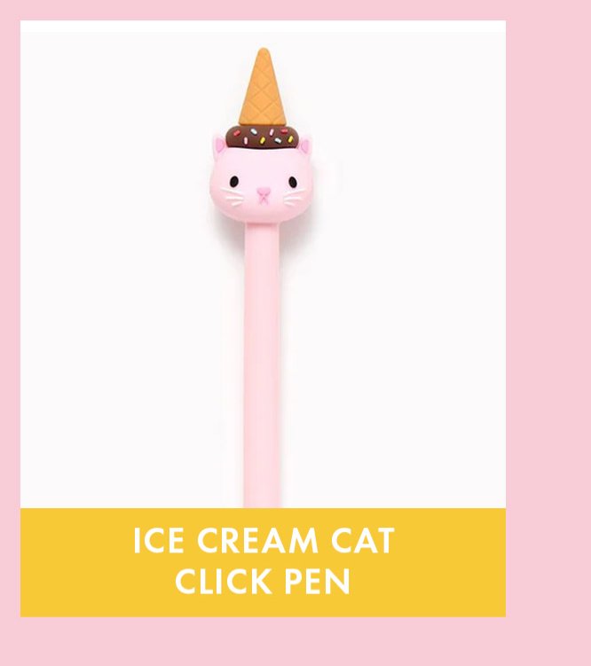 Ice Cream Cat Click Pen