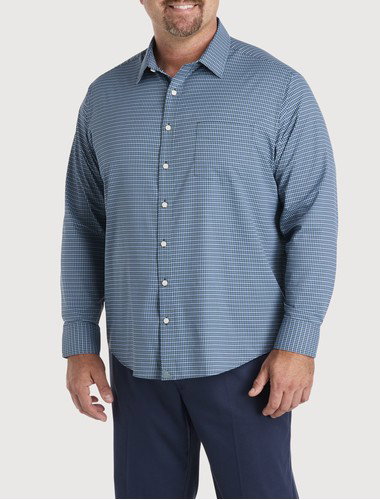 Delune Plaid Performance Sport Shirt