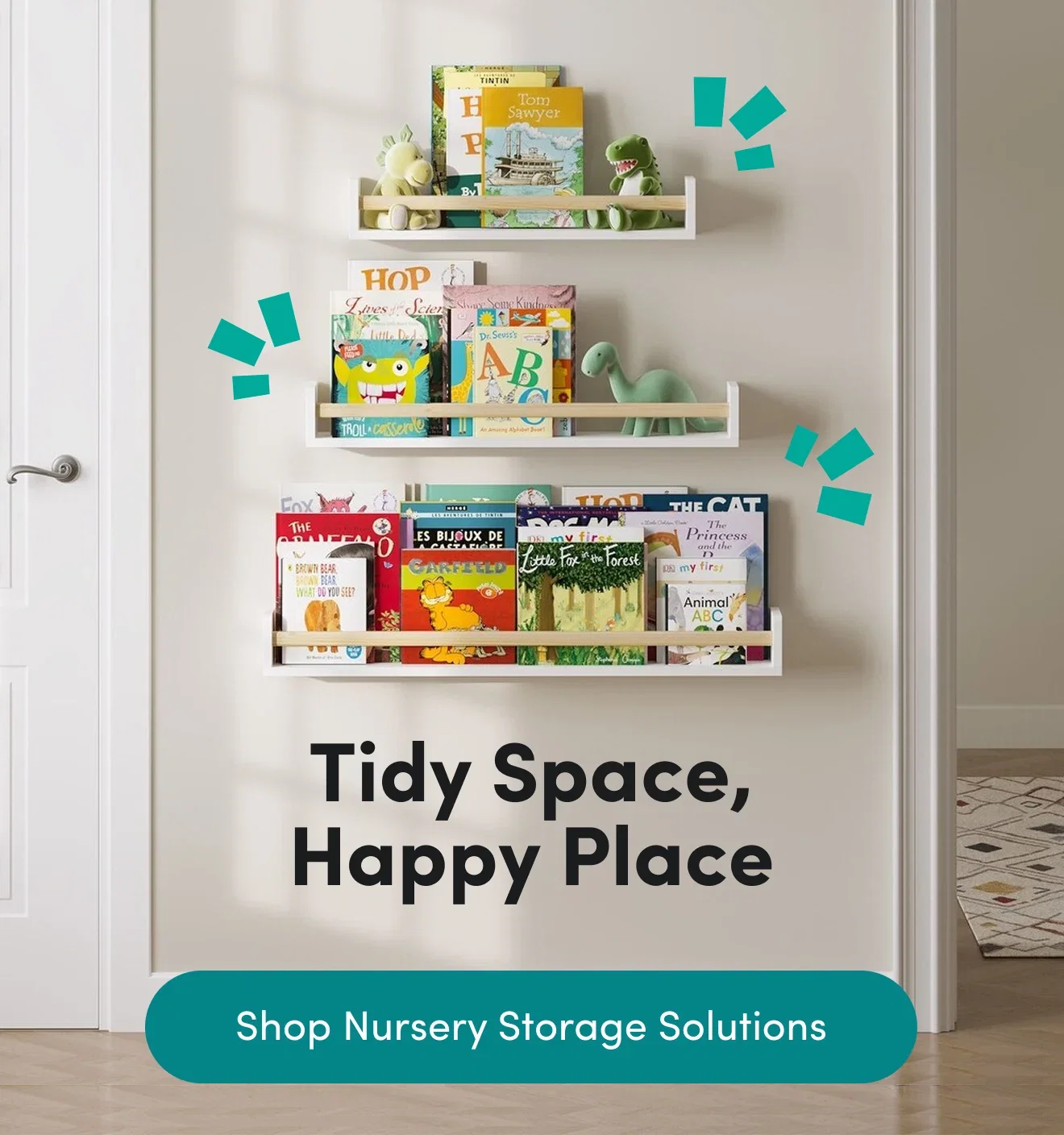 Tidy Space, Happy Place--Shop Nursery Storage Solutions