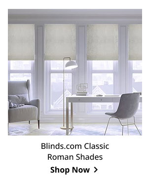 Blinds.com Classic Roman Shades | Shop Now >