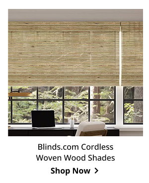 Blinds.com Cordless Woven Wood Shades | Shop Now >
