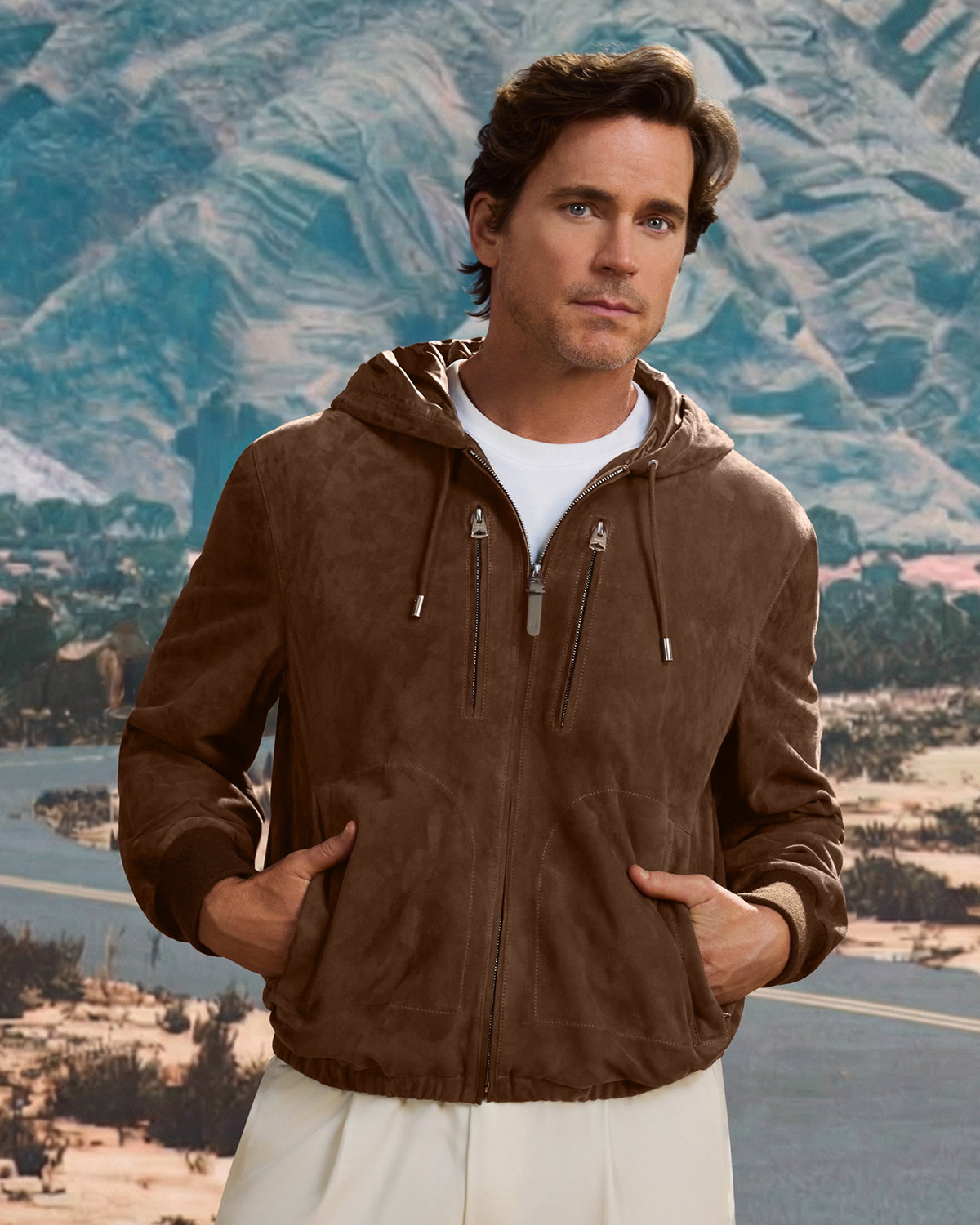 SYLAS-SU Suede Hooded Jacket