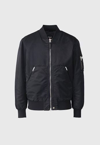EMILIO-CR Satin Bomber Jacket