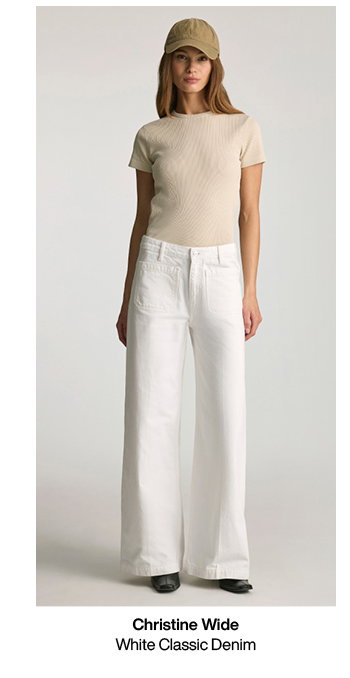 Christine White Classic Denim
