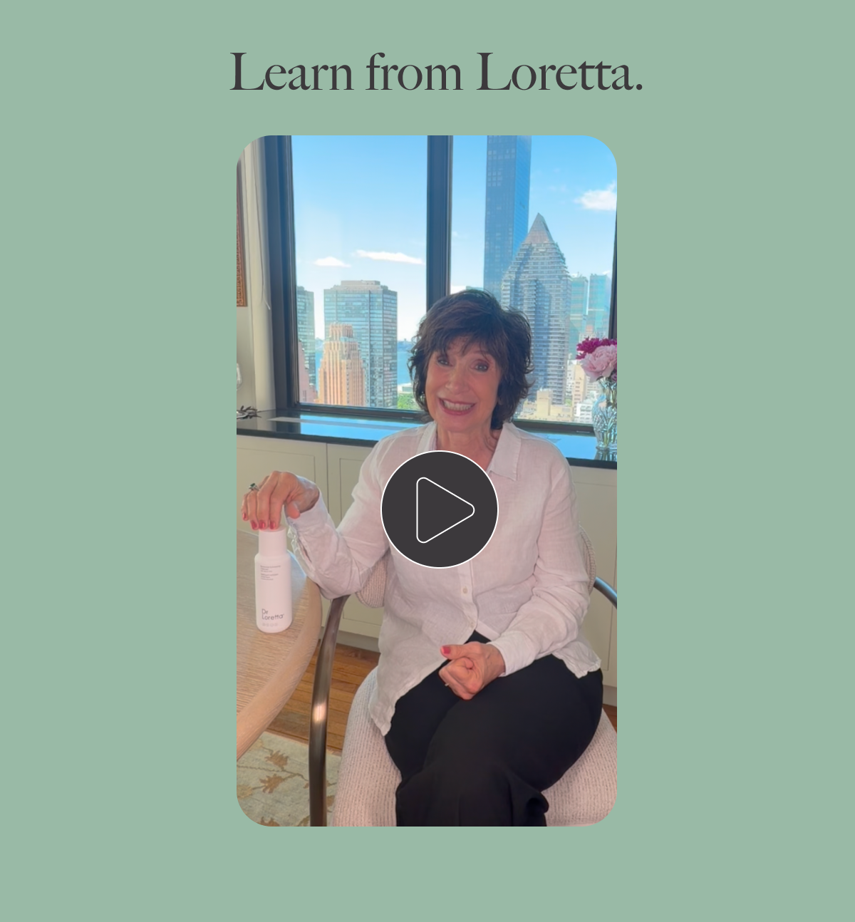 video on the cleanser by dr.loretta 
