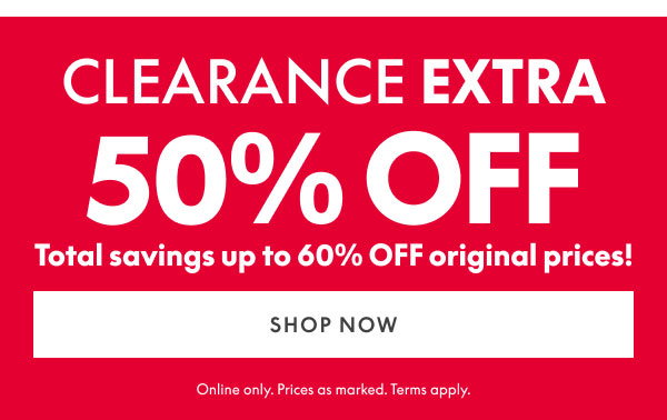 50% Off Clearance