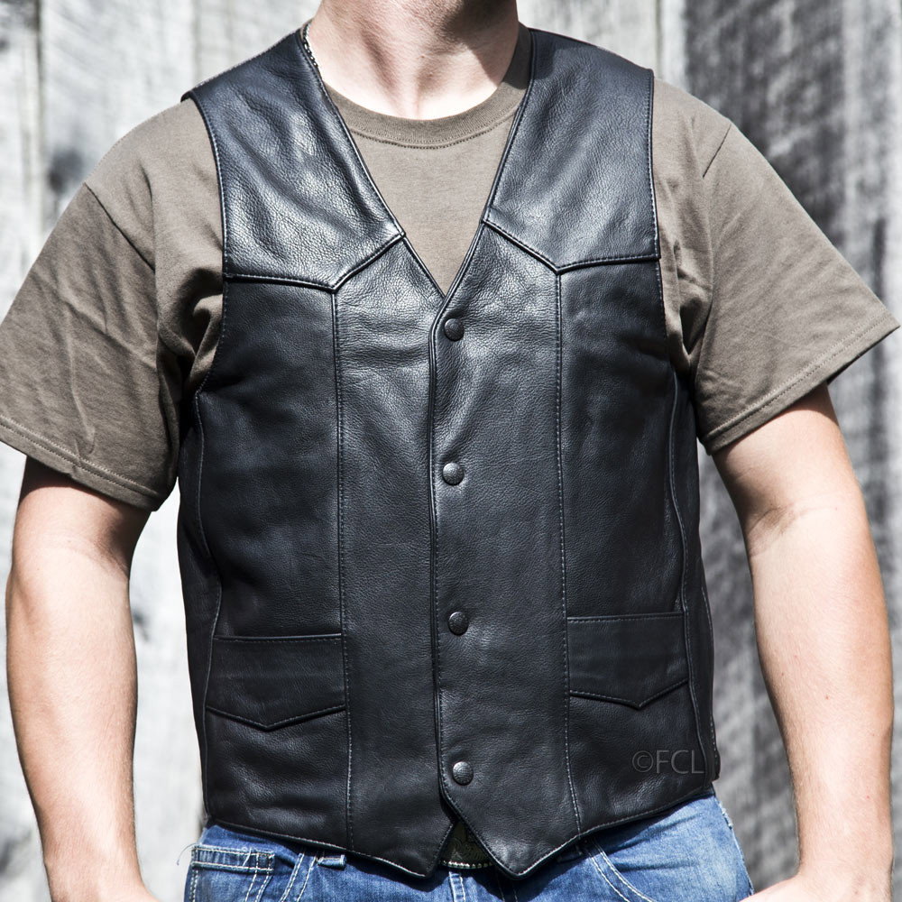 Men's Classic Motorcycle Vest
