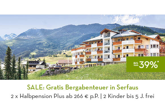 SALE: Gratis Bergabenteuer in Serfaus