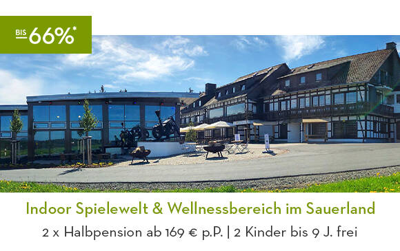 Indoor Spielewelt & Wellnessbereich im Sauerland