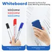 Magnetic Whiteboard On Wheels Double Sided Interactive Mobile White Board Dry Erase Stand 120x90cm Portable Home School Office Notice Marker Eraser