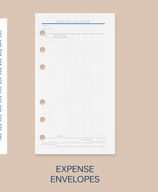 Expense Envelopes.