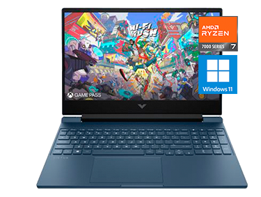 Ordenador portátil Gaming HP Victus 15-fb3039ns, AMD Ryzen 7-8845HS, 16GB RAM, 1TB SSD, NVIDIA GeForce RTX 4050, Windows 11 Home Copilot+ PC 15.6