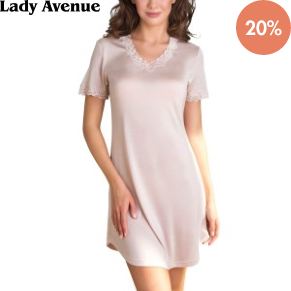 Lady Avenue Silk Jersey Nightgown