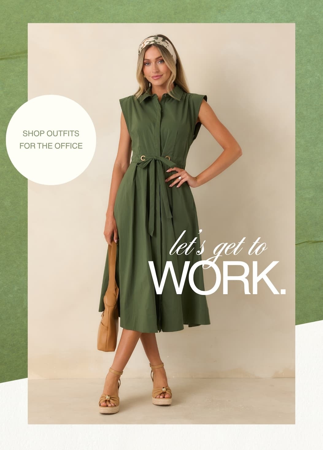 "Let's get to work. Shop Outfits for the Office."